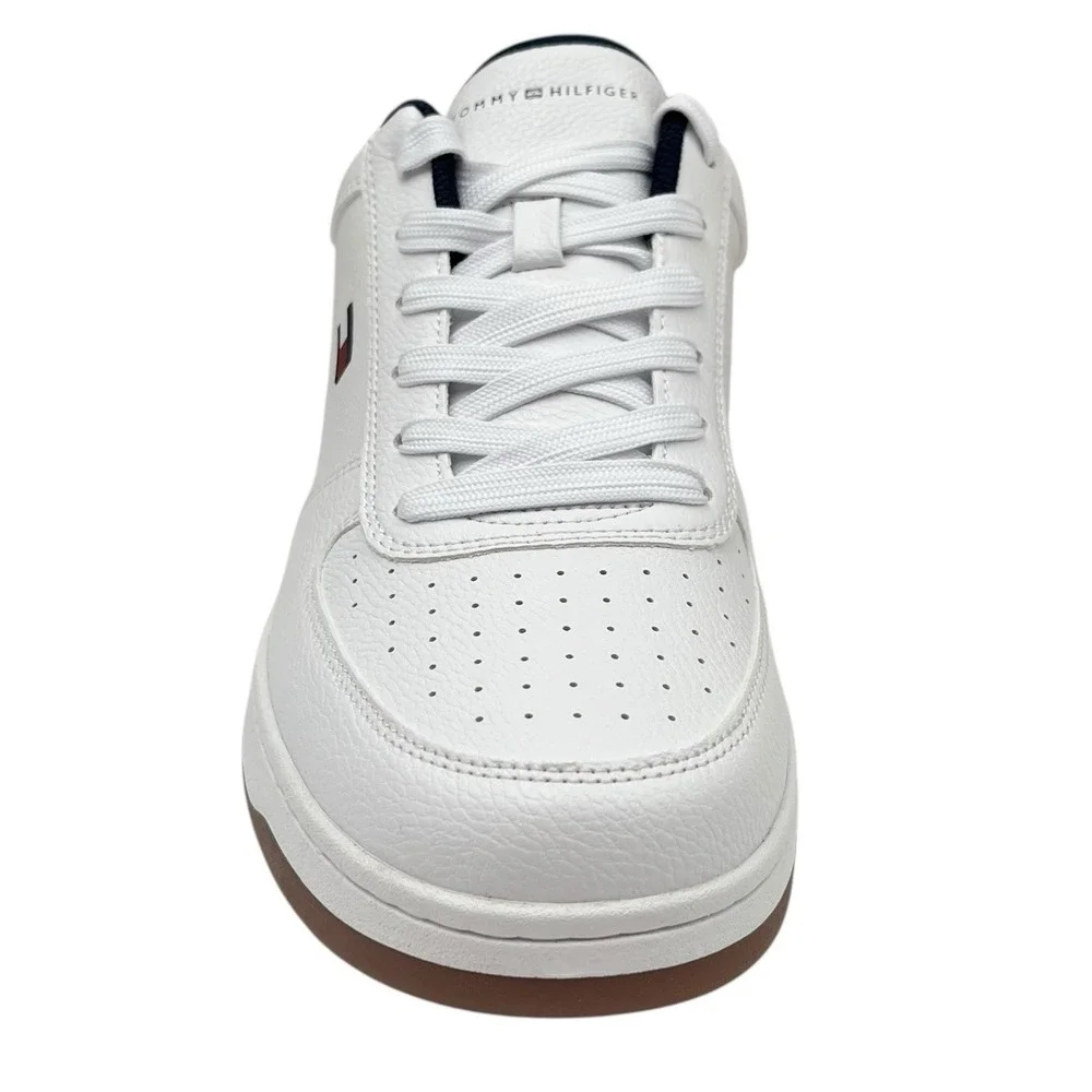 Tommy Hilfiger Tathan Men's Fashion Shoes 11 White‎ Navy Blue Athletic Sneaker